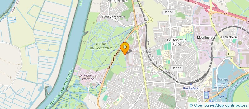 localisation de l'entreprise BALEO 17  ROCHEFORT