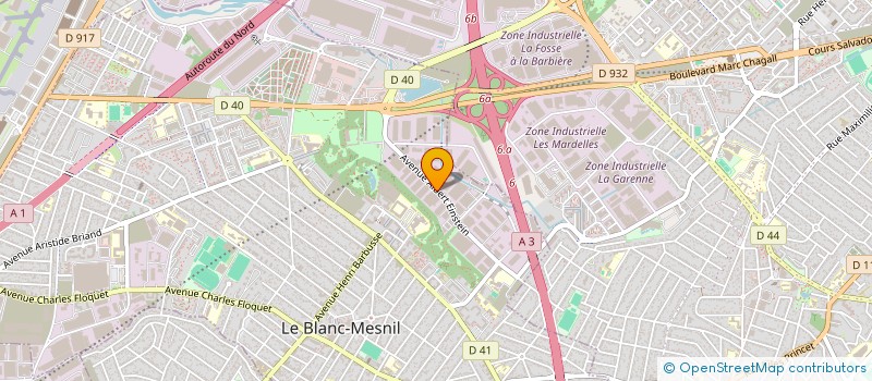localisation de l'entreprise BALEO PARIS à LE BLANC-MESNIL