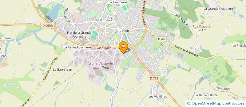 localisation de l'entreprise BALERION  POUZAUGES