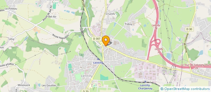 localisation de l'entreprise BALEXTOFF  LENTILLY