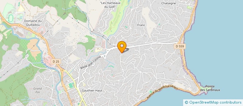 localisation de l'entreprise BALFOURIER DB à SAINTE-MAXIME