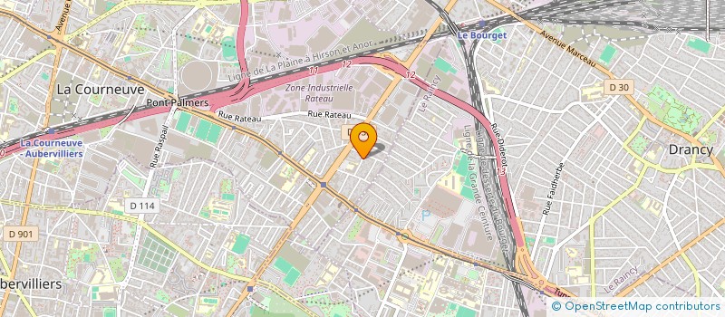 localisation de l'entreprise BALHA à LA COURNEUVE