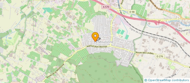 localisation de l'entreprise BALHAN  LA CRAU