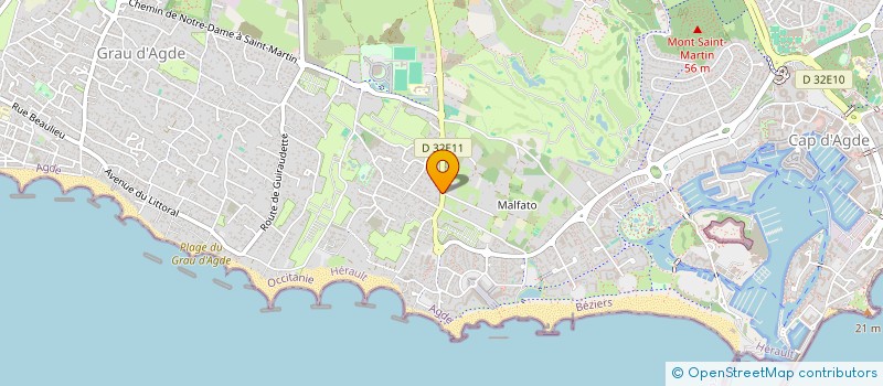 localisation de l'entreprise BALHU  AGDE