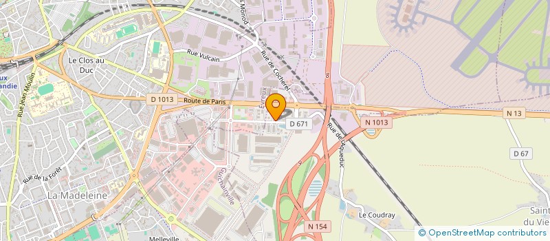 localisation de l'entreprise BALI-COURQUIN-JOLLY-PICARD  LE VIEIL-EVREUX