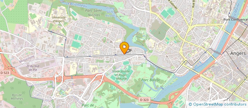 localisation de l'entreprise BALI EURL à ANGERS