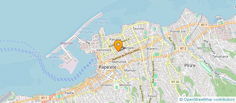 localisation de l'entreprise BALI HAI LOCATION à PAPEETE