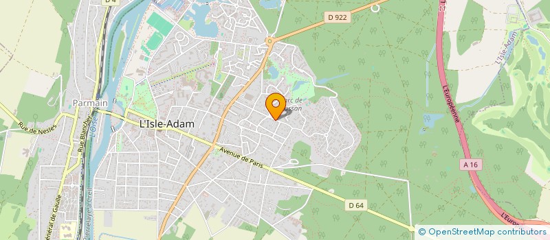 localisation de l'entreprise BALIANA-YOGA  L'ISLE-ADAM