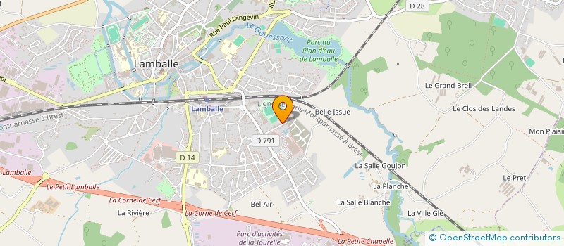 localisation de l'entreprise BALIANGE  LAMBALLE-ARMOR