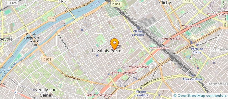 localisation de l'entreprise BALICLO à LEVALLOIS-PERRET