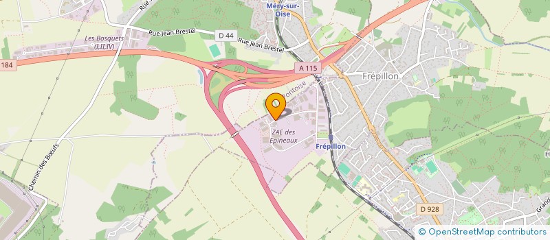 localisation de l'entreprise BALIER  FREPILLON