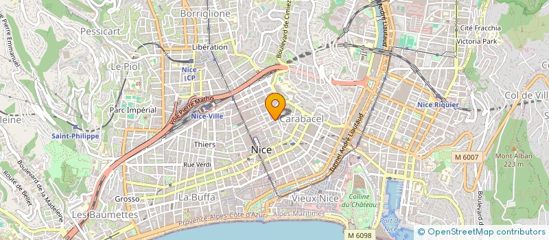 localisation de l'entreprise BALIFAR à NICE