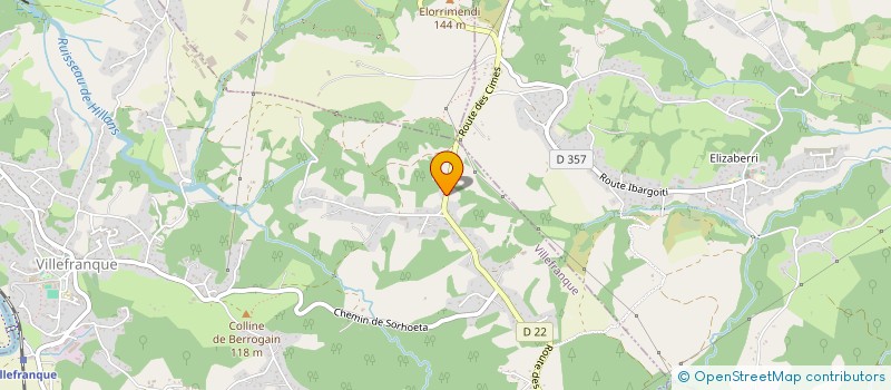 localisation de l'entreprise BALIKOA  VILLEFRANQUE