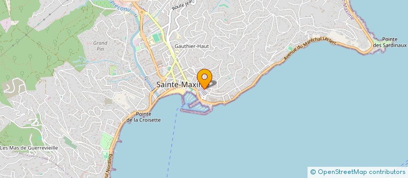 localisation de l'entreprise BALILLA à SAINTE-MAXIME