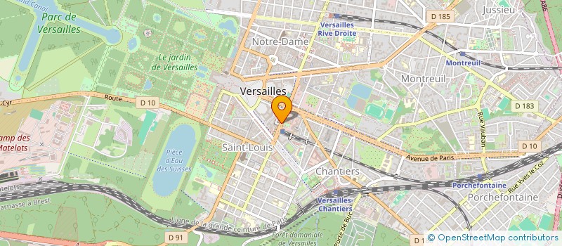 localisation de l'entreprise BALIPAJE à VERSAILLES