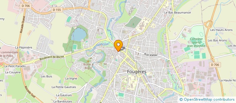 localisation de l'entreprise BALISANI  FOUGERES