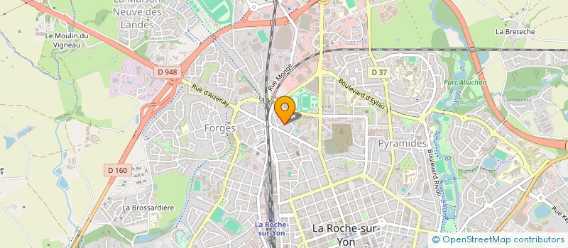 localisation de l'entreprise BALISE - RESEAU POUR LA PREVENTION DE L'EPUISEMENT PROFESSIONNEL ET DU BURNOUT à LA ROCHE-SUR-YON