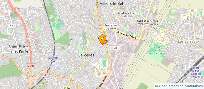 localisation de l'entreprise BALIT INVEST  SARCELLES