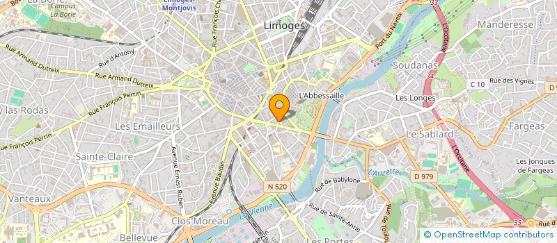 localisation de l'entreprise BALIVERN à LIMOGES