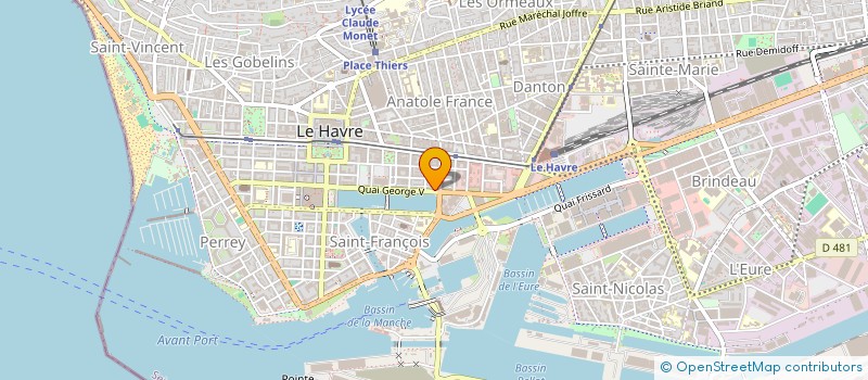 localisation de l'entreprise BALIZARA  LE HAVRE