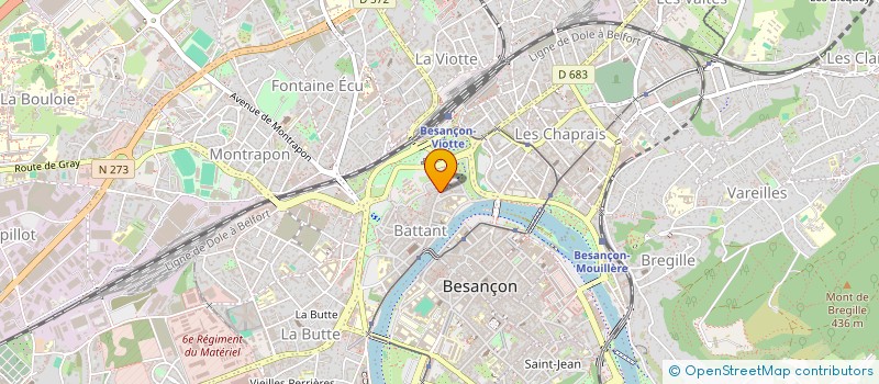localisation de l'entreprise BALIZET ELEC RENOV' à BESANCON