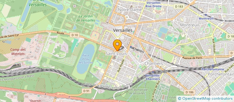 localisation de l'entreprise BALIZINZIN à VERSAILLES