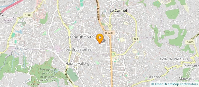 localisation de l'entreprise BALKAN - AZUR à LE CANNET
