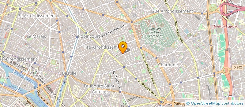 localisation de l'entreprise BALKAN INTER à PARIS
