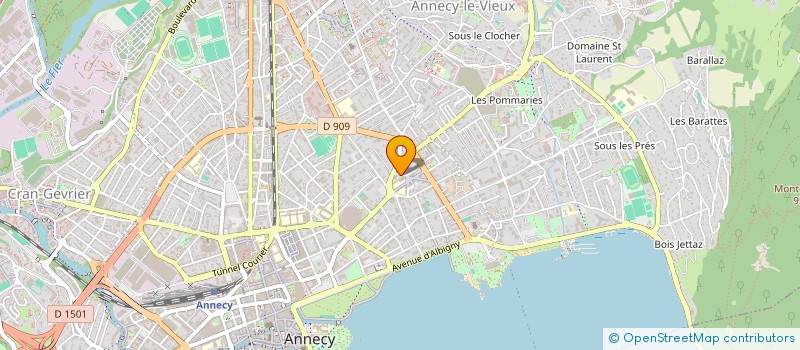 localisation de l'entreprise BALKAN MUSIC FRANCE à ANNECY