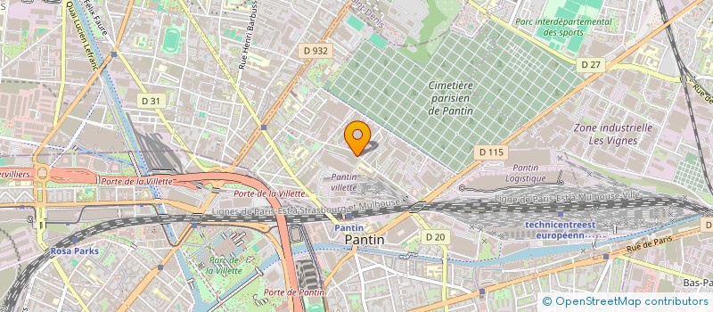 localisation de l'entreprise BALKES SARL à PANTIN