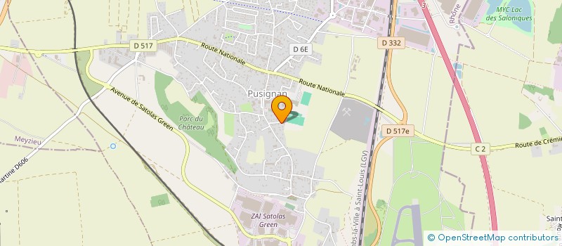 localisation de l'entreprise BALL & CO  PUSIGNAN