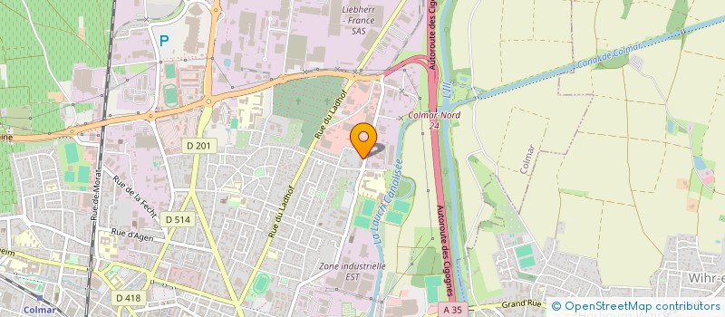localisation de l'entreprise BALL DUCRETTET  COLMAR