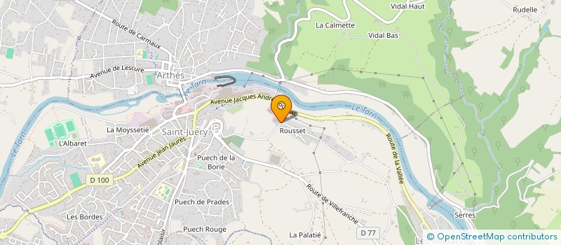 localisation de l'entreprise BALL ENERGIE  SAINT-JUERY