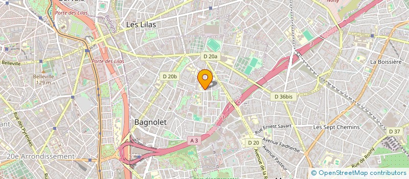 localisation de l'entreprise BALL'N CONNECT à BAGNOLET
