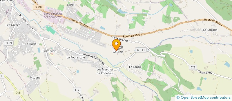 localisation de l'entreprise BALL TEAM  CAMBON