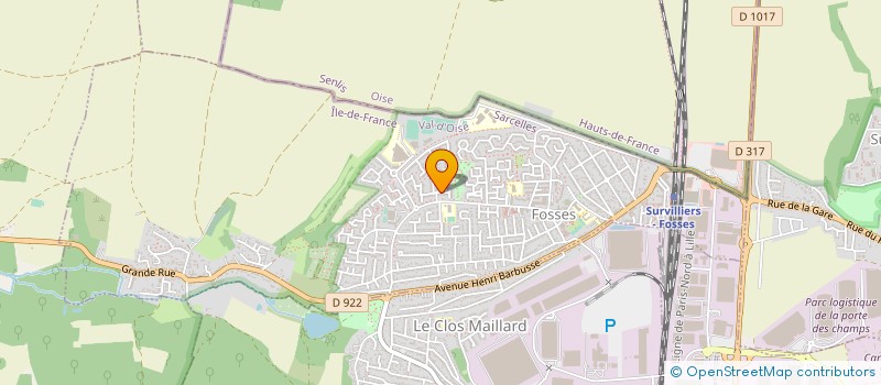 localisation de l'entreprise BALL TRAP CLUB DE GONESSE  FOSSES