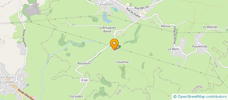 localisation de l'entreprise BALL TRAP CLUB HAUTE AUVERNGE à SAINT-PAUL-DES-LANDES
