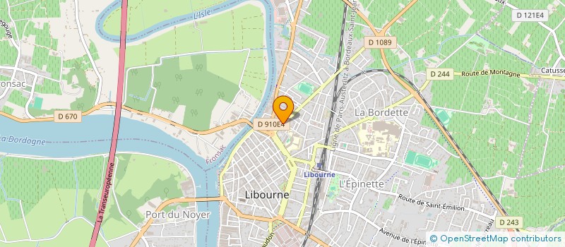 localisation de l'entreprise BALL TRAP CLUB LIBOURNAIS  LIBOURNE