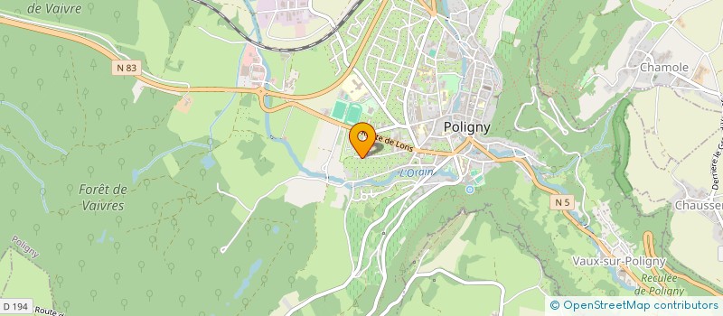 localisation de l'entreprise BALL-TRAP CLUB POLIGNY à POLIGNY