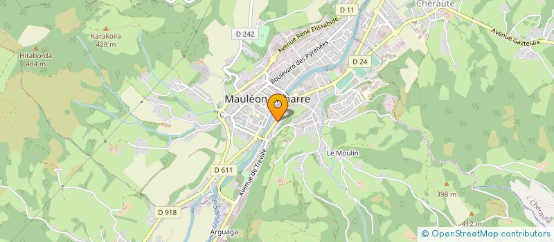 localisation de l'entreprise BALL TRAP CLUB SOULETIN à MAULEON-LICHARRE