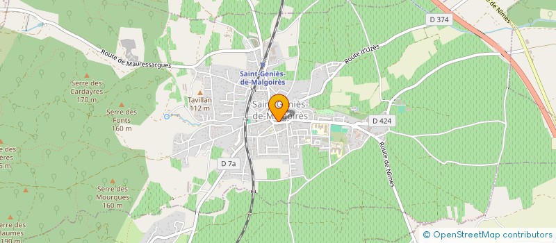 localisation de l'entreprise BALL-TRAP DE LA COMBE CARBONIERE  SAINT-GENIES-DE-MALGOIRES