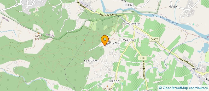 localisation de l'entreprise BALLADE AU TEMPS DE L'ELEGANCE  TORNAC