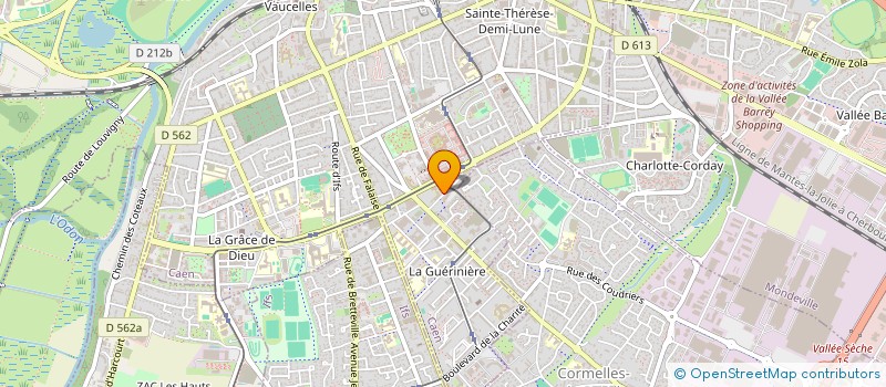 localisation de l'entreprise BALLADES ET CONTREDANSES à CAEN