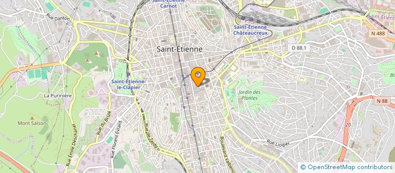 localisation de l'entreprise BALLADINE SARL à SAINT-ETIENNE