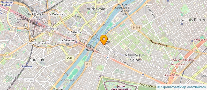 localisation de l'entreprise BALLADINS EMERAINVILLE à NEUILLY-SUR-SEINE
