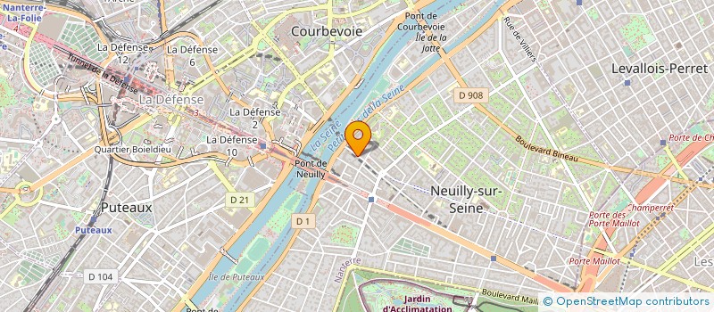 localisation de l'entreprise BALLADINS ILE DE FRANCE à NEUILLY-SUR-SEINE