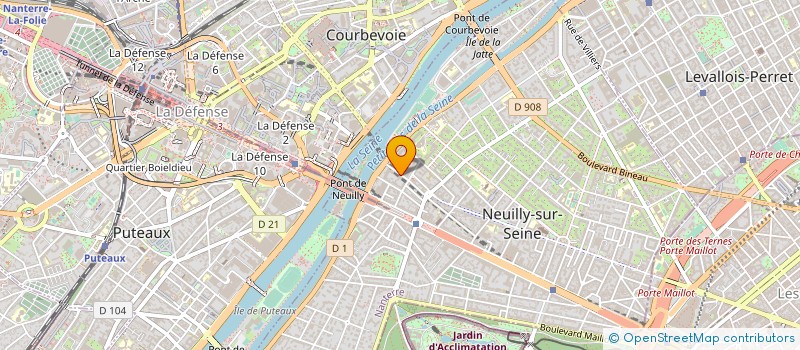 localisation de l'entreprise BALLADINS TRAPPES à NEUILLY-SUR-SEINE