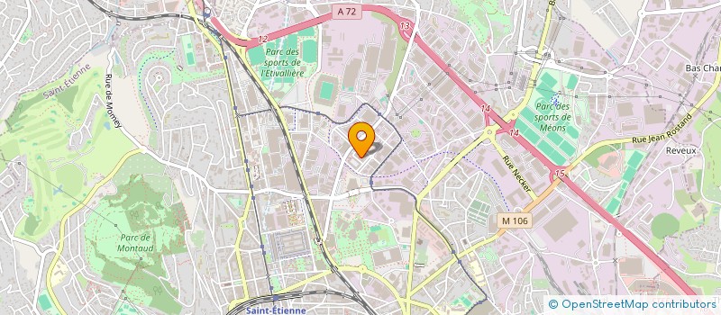 localisation de l'entreprise BALLAIN COFFEE  SAINT-ETIENNE