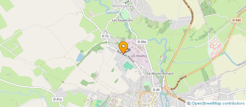 localisation de l'entreprise BALLAN à MONTGIVRAY