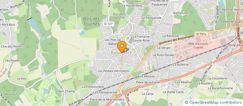 localisation de l'entreprise BALLAN FROMAGE à BALLAN MIRE
